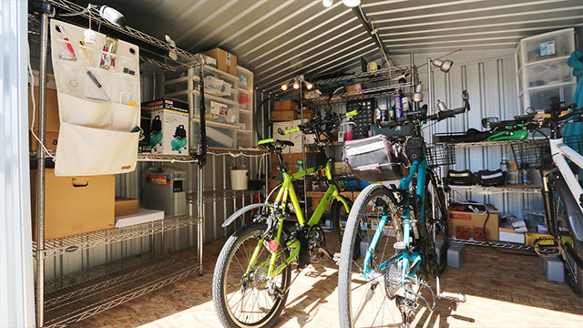自転車収納事例
