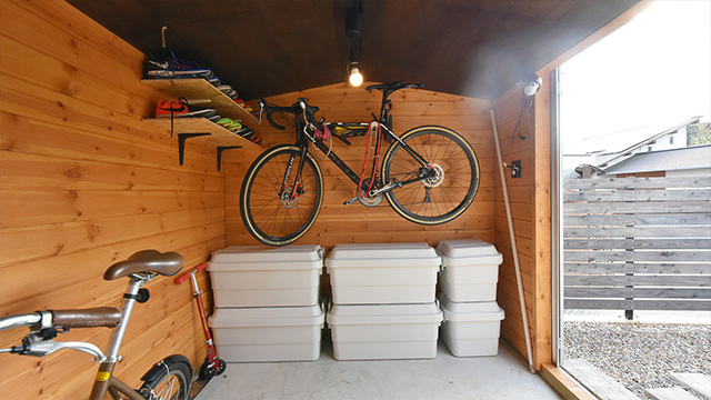 自転車収納事例