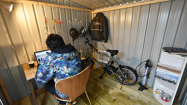 自転車収納事例