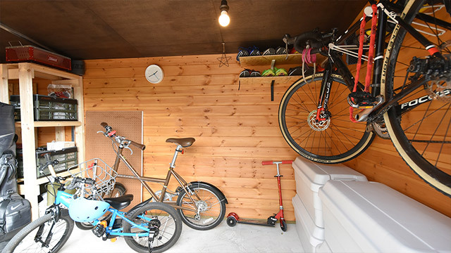 自転車収納事例