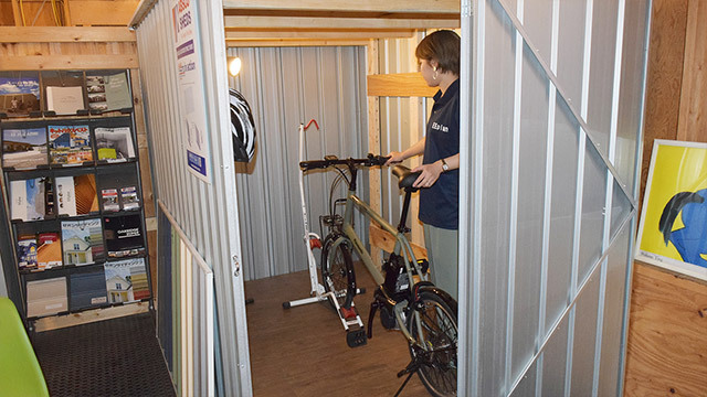 自転車収納事例